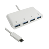 E-GREEN USB 3.1 tip C HUB 4 Port beli