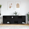 Komode 3 pcs Crni hrast