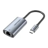 Vention USB-C na Gigabit Ethernet adapter, 0,15 m, siv