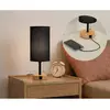 Brilagi - Stona lampa sa USB priključkom TABLON 1xE27/25W/230V hrast/crna