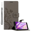 Cadorabo CADORABO Sony Xperia XZ2 v klasična črna - ovitek v cvetličnem dizajnu z magnetnim zapiranjem, stoječo funkcijo in režami za kartice, (20564004)
