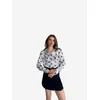 My fashion Bluza modra/srebrno-siva