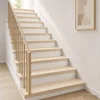 Vidaxl Stopnice 16 kos 70 x 25 x 2 cm Bela Masivno hrastovo les