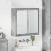 Kupaonski ormar s ogledalom Zidne Betonski sivi 60 x 20 x 60 cm