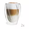 Komplet 2 dvostenskih kozarcev Vialli Design Latte, 300 ml