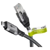 GOOBAY USB-C 3.1/RJ45 5m CAT 6 črn/siv mrežni povezovalni kabel