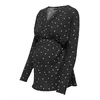 Only Maternity Majica OLMAMAZE črna / bela