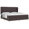 vidaXL vidaXL Box Spring Postelja z Blazino Temno Rjava 200x200 cm Tkanina, (22052942)