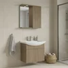 HANAH HOME Kupatilski ormarić sa umivaonikom i ogledalom (2 komada) Purus 65 992