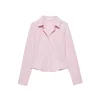 Pull&Bear Bluza siva/roza
