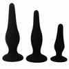 Set analnih čepov za začetnike PRETTY LOVE BOTTOM BEGGINERS ANAL KIT, Črna