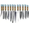 Set damaškovih kuhinjskih noževa MO-39204 - 12 kom / Plava KP39204