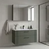 HANAH HOME Kupatilski ormarić sa umivaonikom i ogledalom (2 komada) Bari 100 v2 253