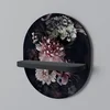 shumee PURE BLOSSOM Ovalna polica črna