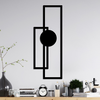 Wallity Zidna dekoracija Astratto-1, 32x85 cm, 1.5 mm, Crna