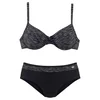 KangaROOS Bikini siva/črna