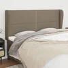 Uzglavlje s ušima smeđesivo 203x23x118/128 cm od tkanine