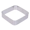 BRUNBESTE Perforiran pekač za tartlete, kvadraten, 7,5 x 7,5 x v 2 cm, z robom za tartlete