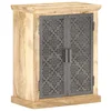 vidaXL Komoda z jeklenimi vrati 60x35x75 cm trden mangov les