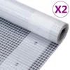 Vidaxl Leno ponjava 2 kosa 260 g/m2 4x5 m bela