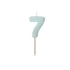shumee Rojstnodnevna sveča številka 7, svetlo modra, 5,5 cm