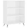 Regal za knjige sjajni bijeli 69,5x32,5x90 cm konstruirano drvo