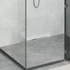 vidaXL Na steni nameščena odtočna rešetka za tuš srebrna 60 cm