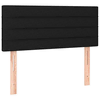 Uzglavlje crno 100x5x78/88 cm od tkanine