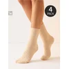 Sinsay - Pamučne čarape 4-pack - roze
