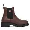 Tommy Jeans Gležnjarji Chelsea Tjw Chelsea Boot Wl EN0EN02826 Rjava