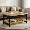 vidaXL Klubska miza EKAI Črna 100 x 60 x 45,5 cm Trdna borovina