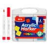 Akrilni marker M&G MOCALO, s čopičem - komplet 12 barv