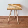 Hanah Home Klub sto Shp77, 35x42x35 cm, Zlatne boje