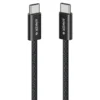Anker Zolo USB-C to USB-C pleten kabel, 240 W, 1 m, črn
