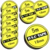 shumee Črn PVC izolacijski trak 18 mm x 5 m 10 kosov