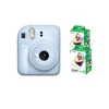 FujiFilm Fotoaparat Instax Mini 12 Pastel Blue Bundle + 2 filma