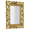 SAPHO Elegantno Zrcalo v Zlato Ročno Izrezljanem Okvirju 60x80cm, Sapho ZEEGRAS