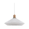 Halo Design 744268- Luster na sajli PARIS 1xE27/60W/230V O 56 cm bela/mesing/hrast
