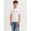 Jack & Jones Junior Majica JJAvery vinsko rdeča / bela