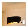 Brilagi - LED luster na sajli LYRA 1xE27/15W/230V tamno braon/zlatan