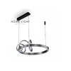 HOME LIGHT Luna 229 Luster, 49W 3000K, Sivi