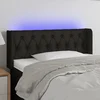 LED uzglavlje crno 103x16x78/88 cm od tkanine