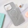 Maska za telefon iPhone 15 Pro Max CRYSTAL GLOW, Magsafe, Srebrne boje