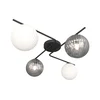 Plafonsko svetlo AZURA 4xE14/10W/230V crna/siva/bela