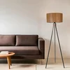 Fisco Tripod Crni Lambader sa Bambu Abajur