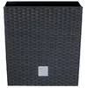 Prosperplast cvetlični lonec Rato Low 9,8 l, temno siv