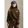 Otroški bombažni pulover Polo Ralph Lauren rjava barva, 313979067003