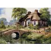 Art puzzle - Puzzle Green Village - 500 kosov