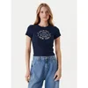 Tommy Jeans Majica New York azur/temno modra/rdeča/off-bela