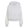 adidas Jopa Kit 3-Stripes Full Zip Hoodie KV9879 Siva Regular Fit